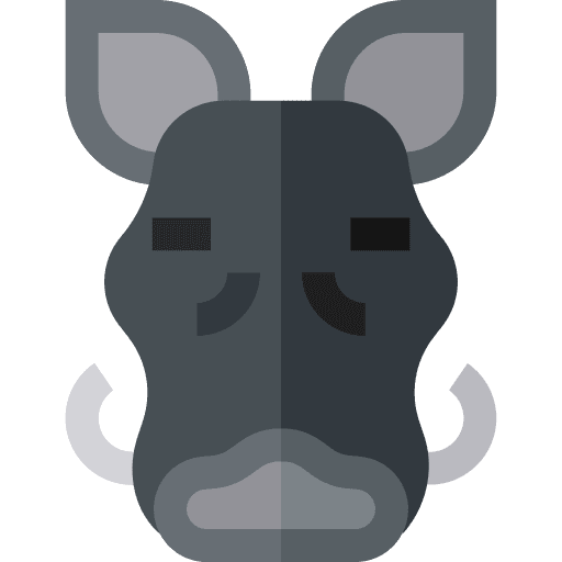 Warthog animal kingdom mammal fauna icon