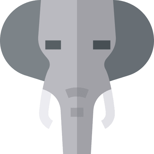 Elephant mammal animals zoo icon Elephant mammal animals zoo icon