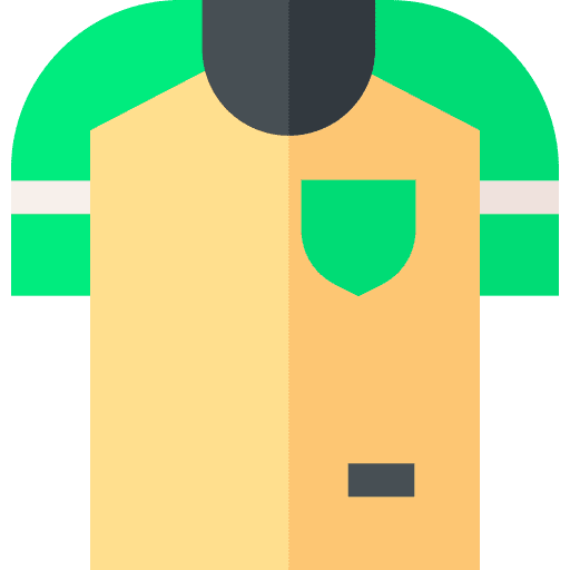 Football sports and competition shirt gear icon Football sports and competition shirt gear icon