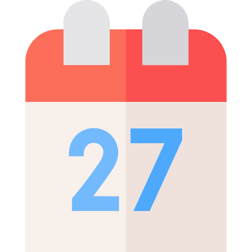 Calendar 27 event schedule icon Calendar 27 event schedule icon