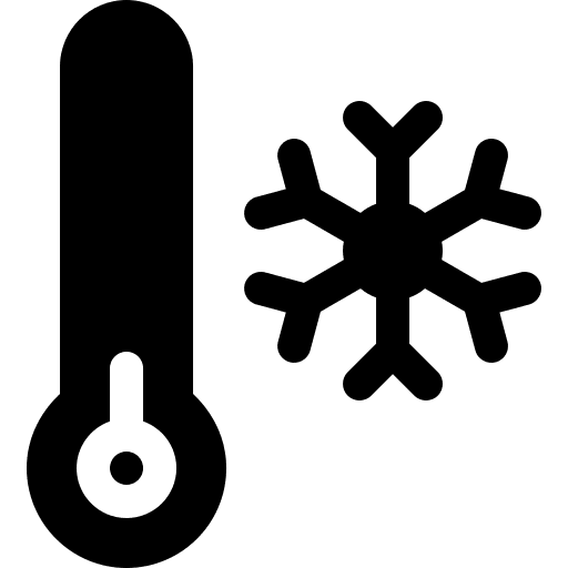 Cold winter snow weather icon