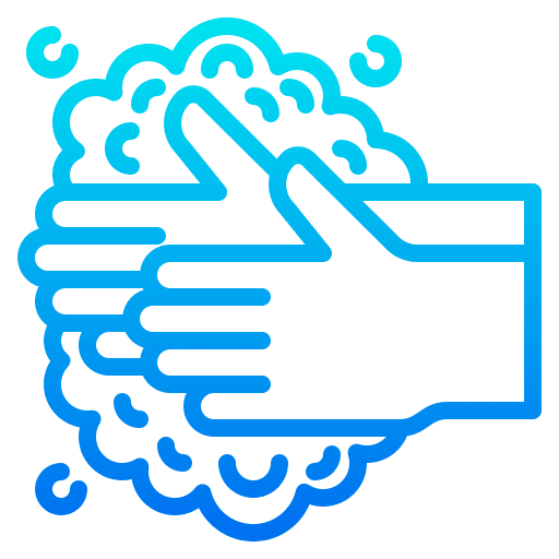 Hand washing gesture health and care hand washing icon