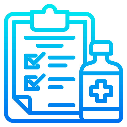 Drug vaccination document drug icon