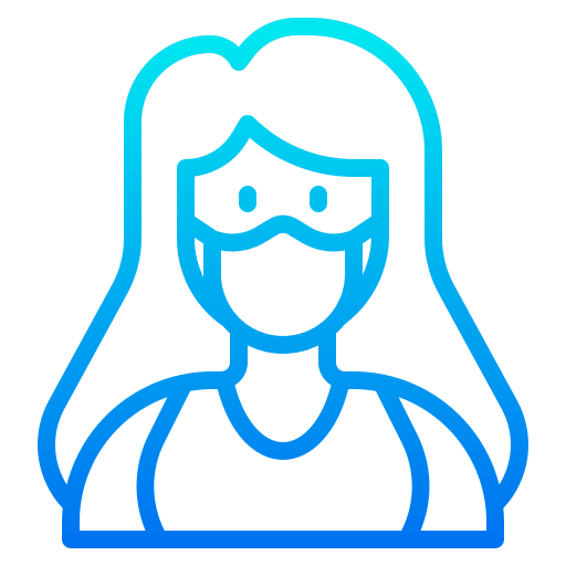 Face mask coronavirus covid 19 disease icon