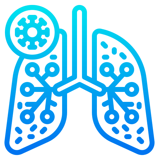 Lungs covid 19 healthcare and medical infected lungs icon