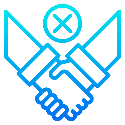 No handshake virus transmission coronavirus forbidden icon