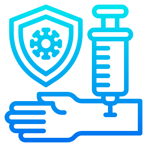 Vaccine vaccine syringe protected icon
