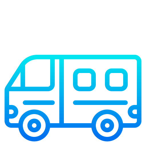 Camper van vehicle car camper van icon