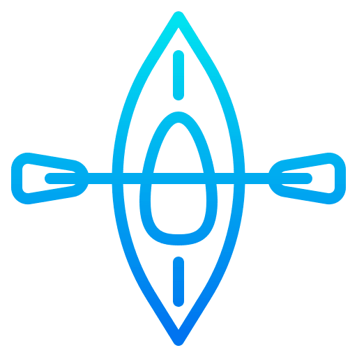 Canoe kayak recreation travel icon Canoe kayak recreation travel icon
