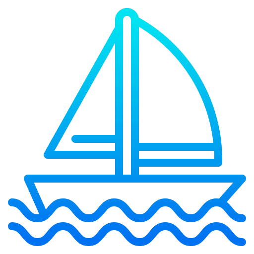 Sailboat transportation ship sailboat icon