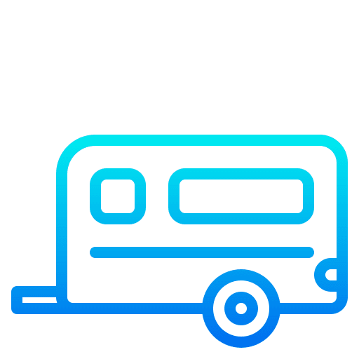Caravan transportation travel camping icon Caravan transportation travel camping icon