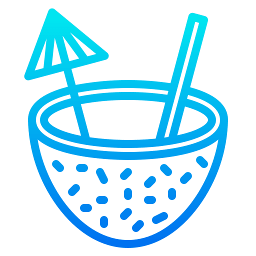 Coconut drink beverage beach tropical icon Coconut drink beverage beach tropical icon