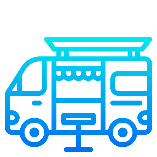 Food truck food trolley truck vehicle icon Food truck food trolley truck vehicle icon