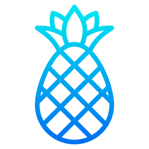 Pineapple healthy food natural viburnum fruit icon Pineapple healthy food natural viburnum fruit icon