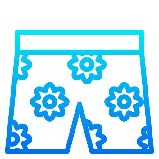 Short flower clothes garment icon Short flower clothes garment icon