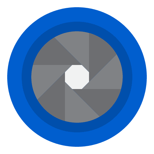 Diaphragm camera technology digital icon Diaphragm camera technology digital icon