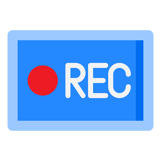 Record video player interface button icon Record video player interface button icon