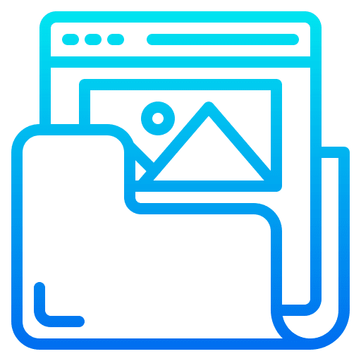 File folder photo data picture icon
