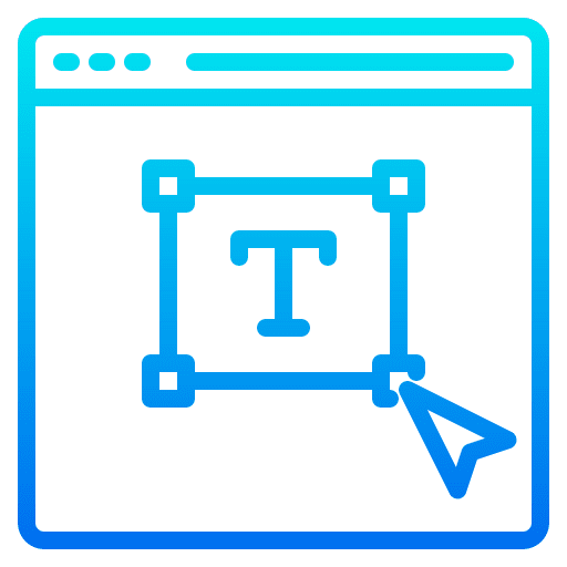 Font design settings management size icon Font design settings management size icon