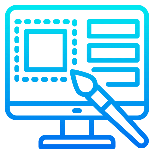 Graphic design browser website online icon