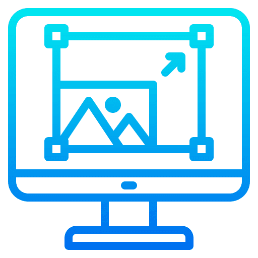 Graphic design customize setting photo icon