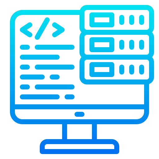 Web development coding web development server icon Web development coding web development server icon