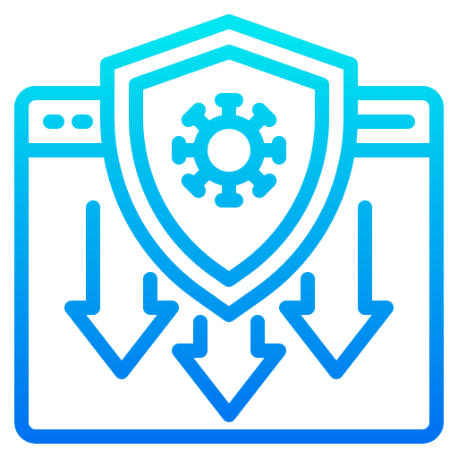 Antivirus protection security internet security icon Antivirus protection security internet security icon