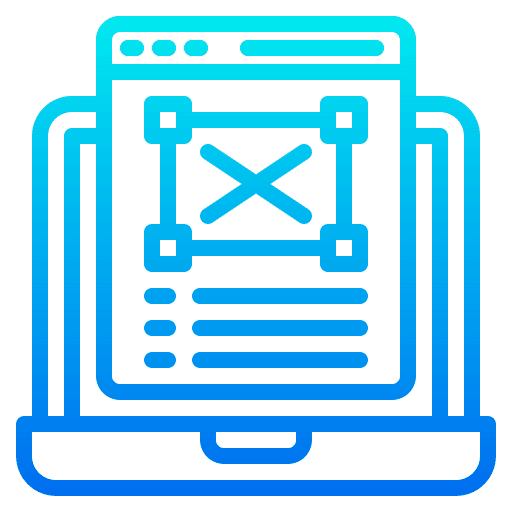 Web design laptop devices customize icon Web design laptop devices customize icon