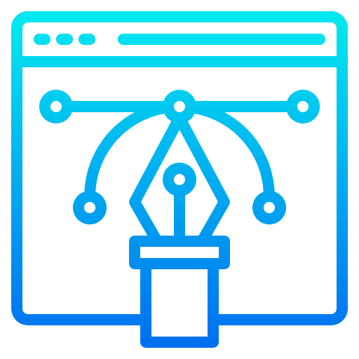 Web design pen tool website vector icon Web design pen tool website vector icon