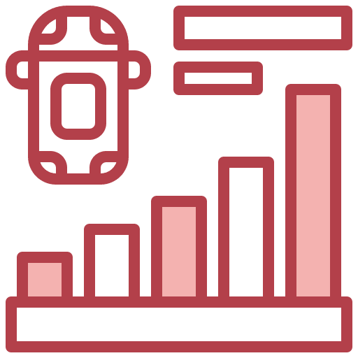 Data chart automobile analytics transport icon