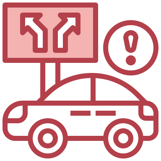 Emergency diversion car emergency transportation icon Emergency diversion car emergency transportation icon