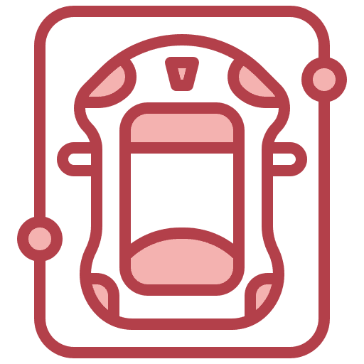 Driverless car self driving transportation futuristic icon Driverless car self driving transportation futuristic icon