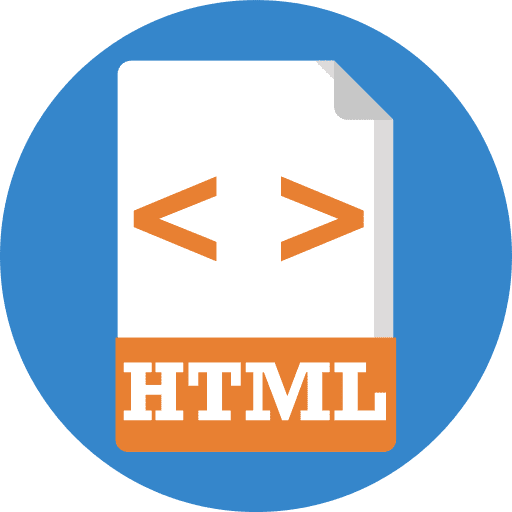 Html file file format html file format document icon