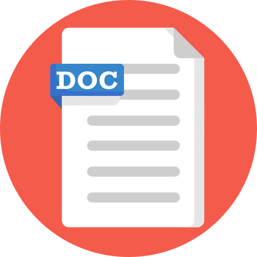 Document file doc portable document format icon Document file doc portable document format icon