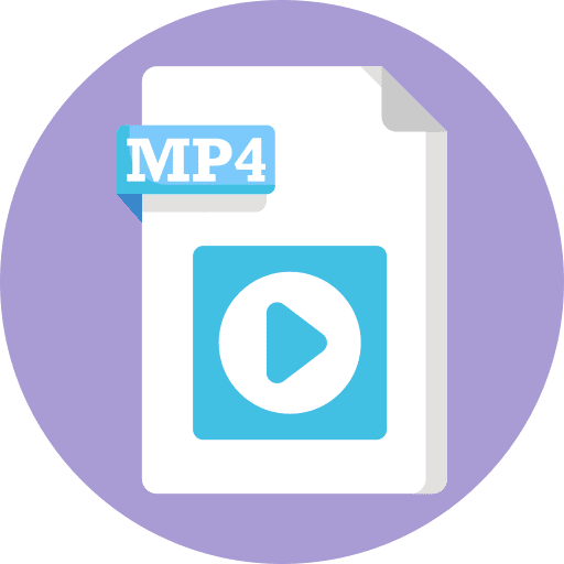 Mp4 extension file files mp4 icon