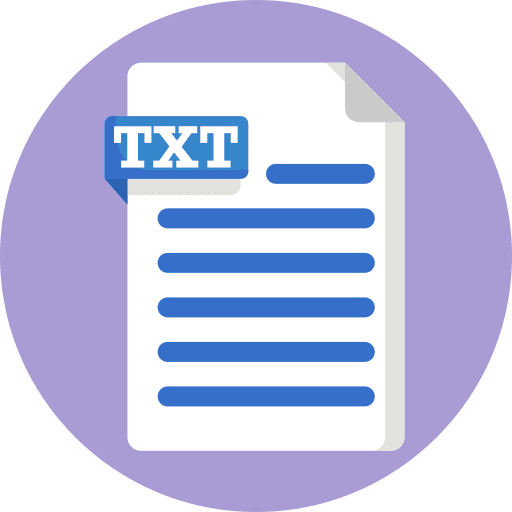 Txt extension txt file formats format icon