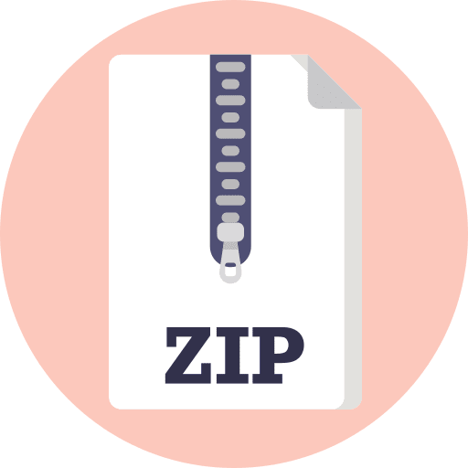 Zip format zip file format zip documents icon