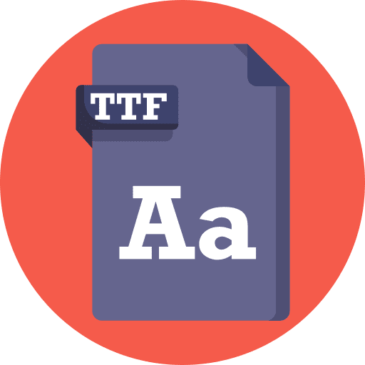 Ttf file format font format file extension icon Ttf file format font format file extension icon