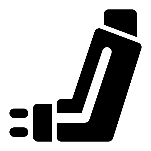 Inhaler healthcare and medical pharmacy inhalator icon