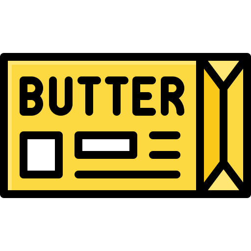 Butter breakfast food spread icon