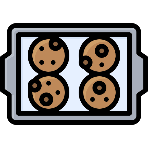 Cookies dessert tray baking tray icon