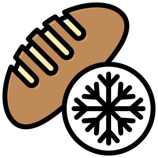 Frozen food bread sweet frozen food icon