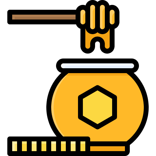 Honey jar honey organic container icon