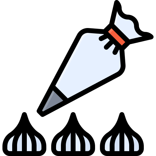 Piping bag confectionery bakery food icon