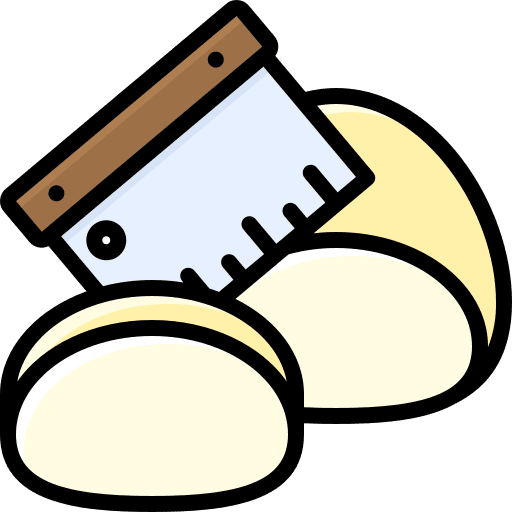 Scraper bread dough food icon