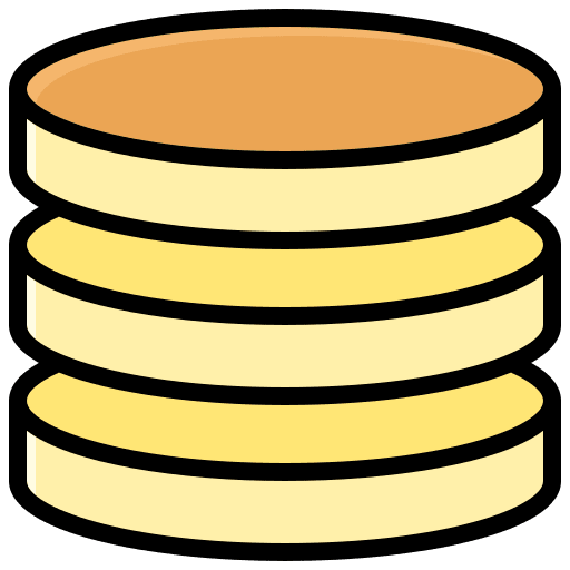 Cake layer food and restaurant cake icon