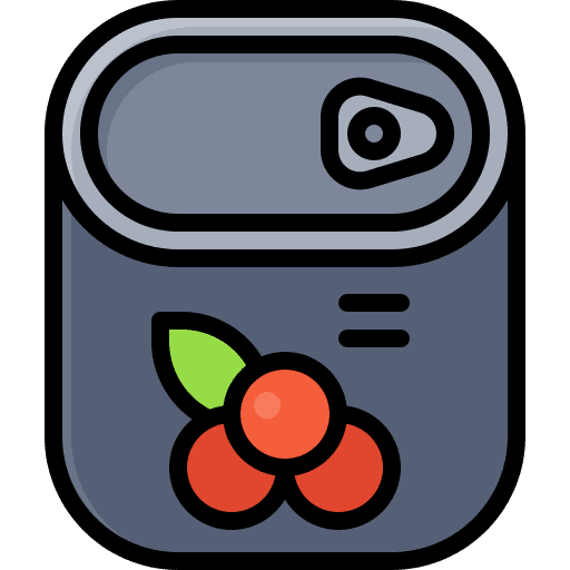 Canned food organic diet can icon