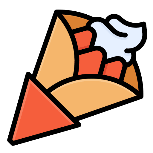 Crepe ice cream shop dessert ice cream icon