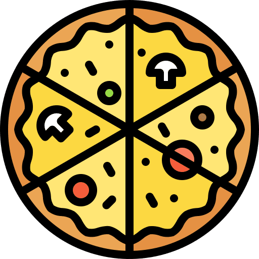Pizza restaurants italian food fast food icon