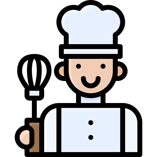 Baker baker whisk churn icon